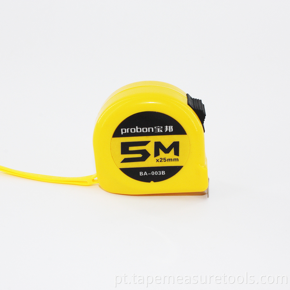 novo plástico ABS de alta qualidade 5m 7,5m 10m casca amarela fita métrica resistente